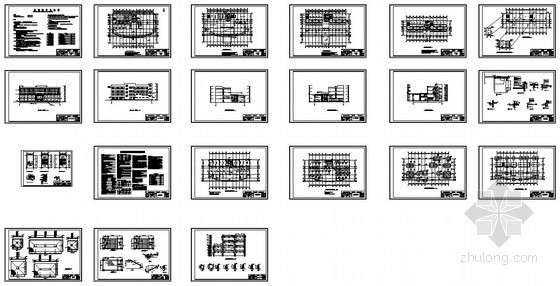 8层框架建筑结构图资料下载-[学士]某四层框架宾馆毕业设计（含建筑、结构图）