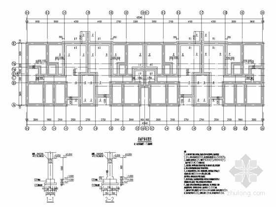 砖混结构住宅楼施工图资料下载-[四川]地上六层砖混结构住宅楼结构施工图