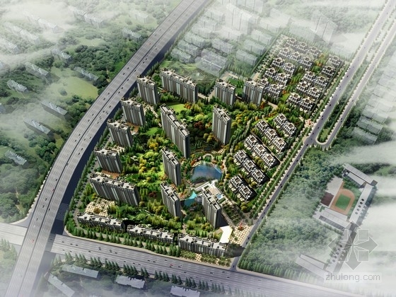 国外居住区设计方案资料下载-[江苏]现代风格住宅区规划及单体设计方案文本