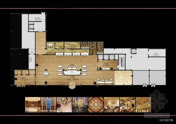 新古典酒店模型资料下载-[泉州]新古典国际大酒店室内概念设计方案