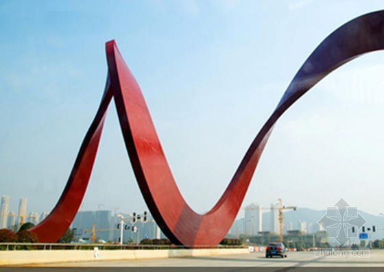 雕塑雕塑制作资料下载-[湖南]文化中心工程弯扭钢结构构件制作工艺(雕塑)