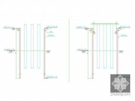 [浙江]特大桥深水基坑钢板桩围堰支护施工方案(附计算书 施工图)-钢板桩围堰施工步骤图