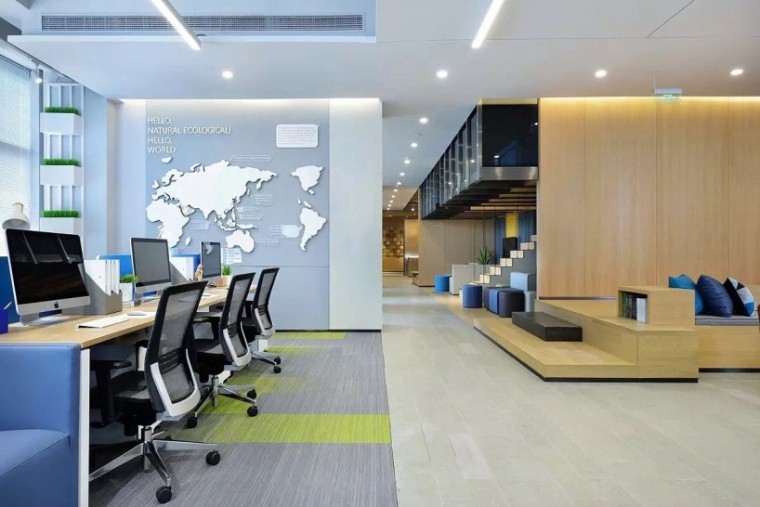 企业500强办公空间设计资料下载-设计完安迪的办公室，又给曲妖精的办公室升级了