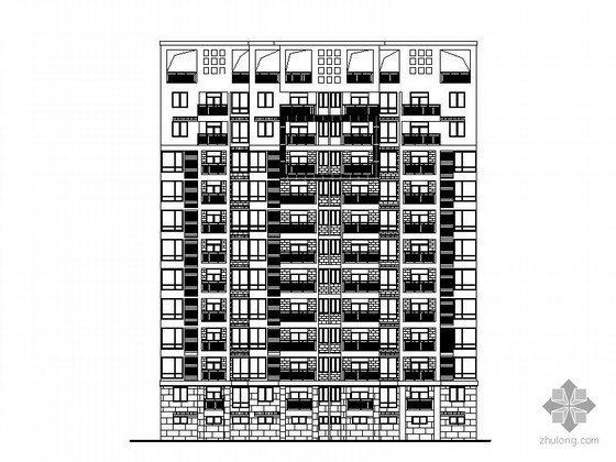 十一层塔式建筑资料下载-[江苏]镇江某十一层住宅小区建筑施工图