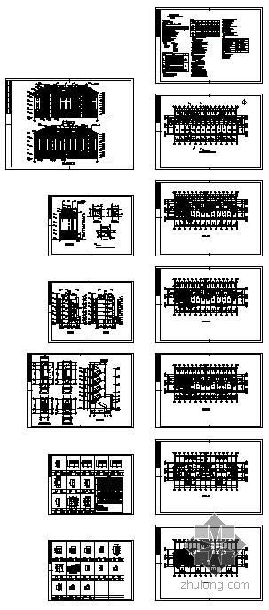 11层江苏住宅建筑结构图资料下载-江苏某六层带阁楼住宅楼建筑结构图