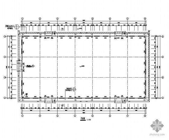 门式钢结构厂房全套施工图资料下载-6°区某21m跨门式刚架钢结构厂房施工图