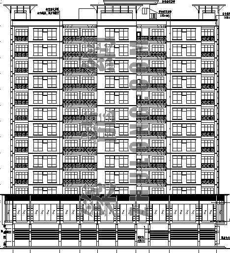 小高层住宅楼建筑施工图资料下载-某小高层住宅楼建筑施工图