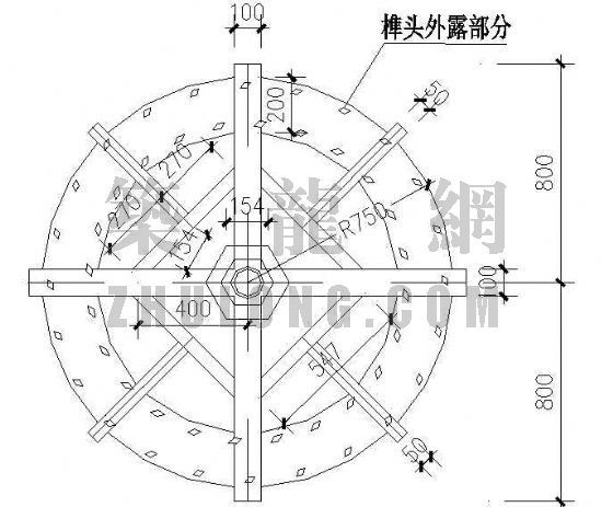 灌木施工图施工图资料下载-水车图施工图