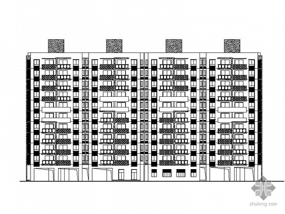 7层住宅二室两厅资料下载-[温州]某住宅区2号、3号十一层板式住宅楼建筑施工图
