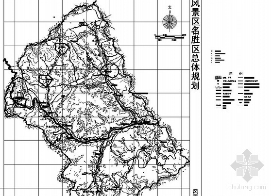 旅游景区给排水规划设计资料下载-重庆某风景区给排水规划图纸