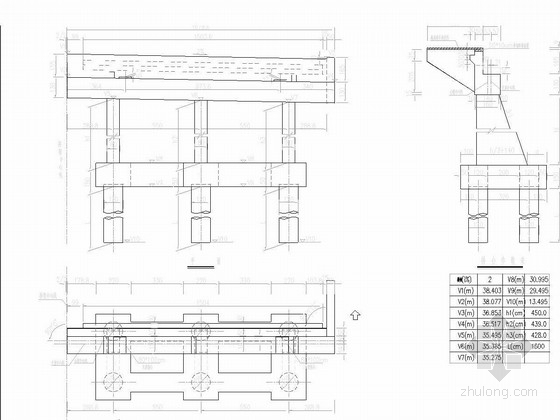 知名大院预应力现浇连续箱梁桥施工图134张（斜桥正做）-桥台一般构造图 