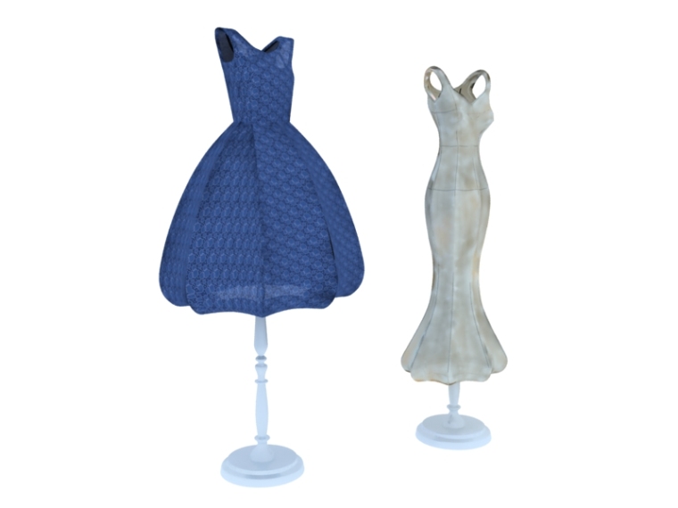 裙子3D模型资料下载-裙子落地灯3D模型下载