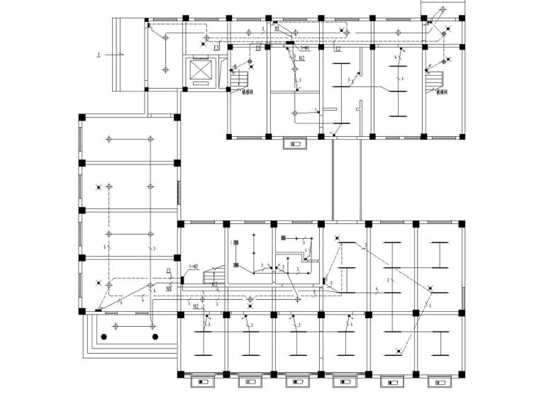 装饰工程电气系统图资料下载-[浙江]多层办公楼装饰工程电气施工图设计（最新设计）
