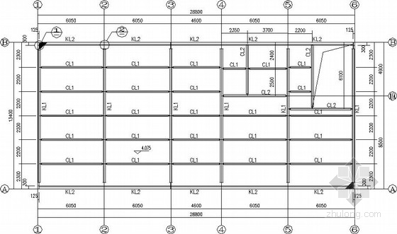 室外钢楼梯结构施工图纸资料下载-两层钢框架办公楼结构施工图