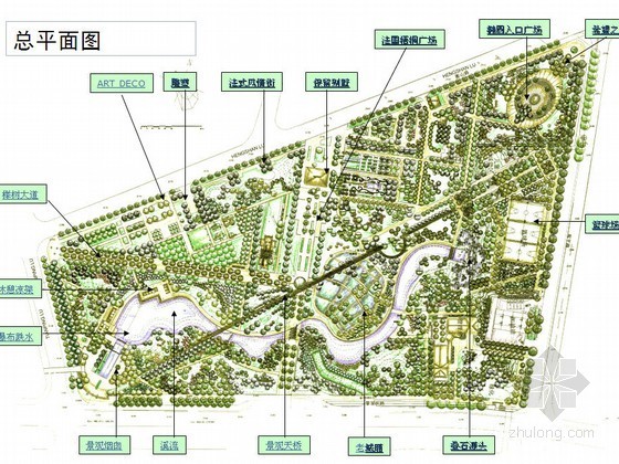 总体规划竞赛设计资料下载-[上海]公园景观总体规划设计