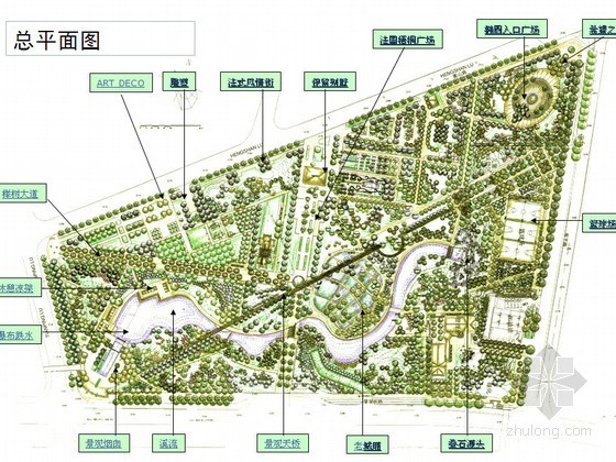 中西景观廊资料下载-[上海]公园景观总体规划设计