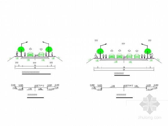 城市干路沿线城市设计资料下载-[浙江]水泥路面15米、16米宽城市次干路工程施工图153张（含排水照明暗涵）