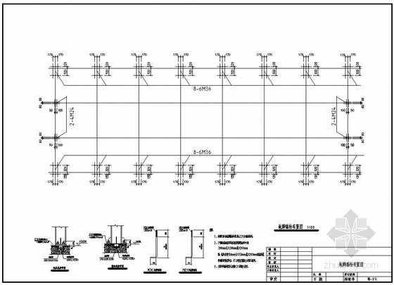 15m跨门刚厂房施工图资料下载-某15m跨带10吨吊车钢结构厂房建筑结构设计图