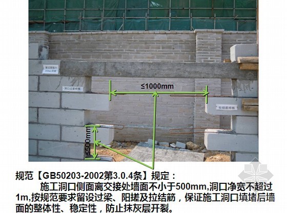 名企编制建筑工程质量样板化施工手册（附图丰富 133页）-施工洞口