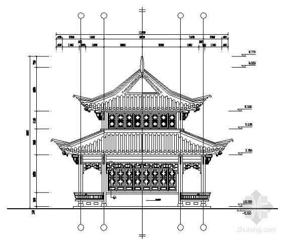 三江阁建筑方案图-中国古建-筑龙建筑设计论坛
