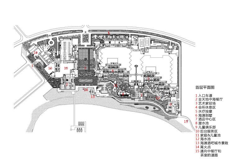 三亚洲际半山半岛酒店平面图 (14)