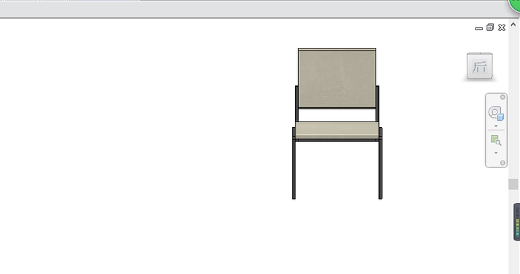 bim椅子资料下载-为什么我画出来的椅子在三维视图中前后试图反了，这个要怎么改