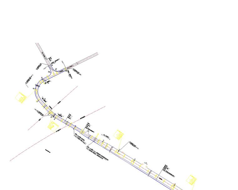 路灯+弱电管线施工图-西环路弱电平面-Model