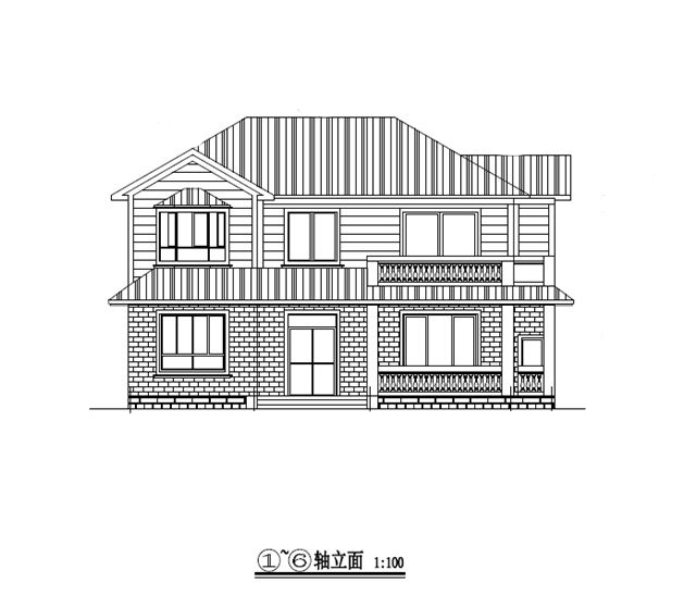 仿古别墅施工图效果图资料下载-100套别墅图纸带效果图（新农村住宅）