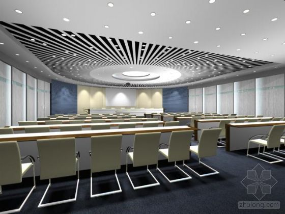 会议室墙面装修模型资料下载-会议室模型7