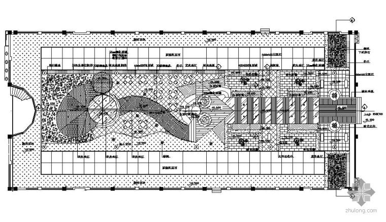 苏州中航樾园内庭院资料下载-某商场内庭景观设计图