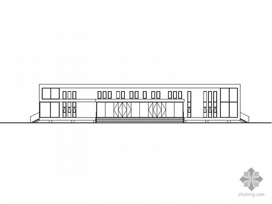 科技研发楼建筑施工图资料下载-[南京]某科技公司生产研发区二层配套中心建筑施工图（含效果图）