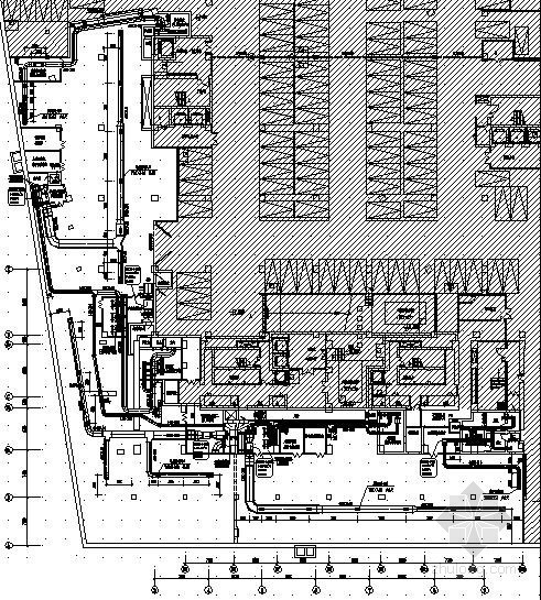 人防地下建筑施工图资料下载-[无锡]商业广场地下室人防设计施工图