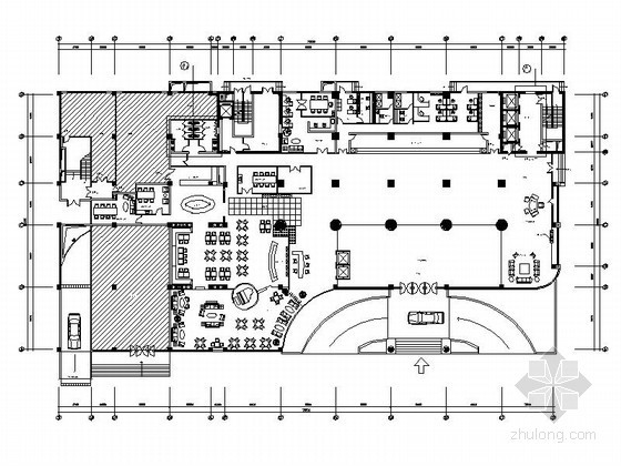 中餐豪华包房平面图资料下载-某酒店装饰工程户型平面布置图