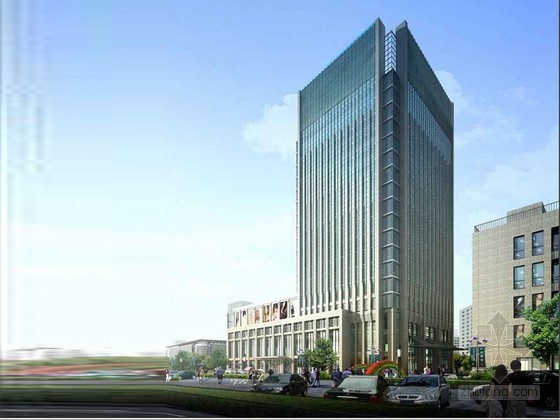 商贸城建筑方案文本资料下载-商贸城建筑3D模型下载