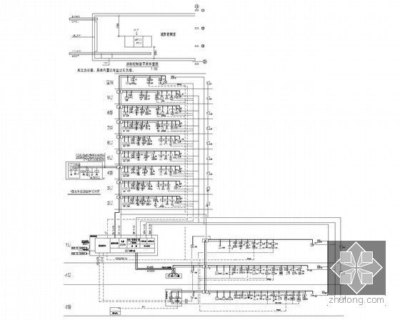  [广东]高层商业广场综合楼强弱电施工图（商业 超市 餐饮 办公）-消防系统图