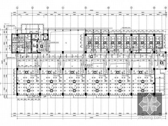 [上海]知名大学教学楼空调通风系统设计施工图（大院设计）-四层空调系统图