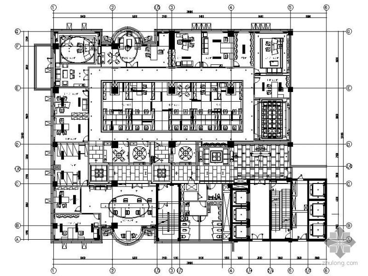 四层综合楼平面图资料下载-外贸办公综合楼平面图