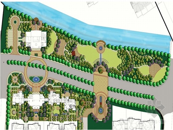 常州公园景观cad资料下载-[常州]现代风格居住区景观规划设计方案