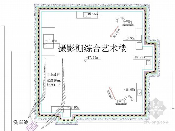 桩锚支护施工方案及图纸资料下载-[北京]19米深基坑土钉墙结合桩锚支护施工方案（附计算书 施工图）