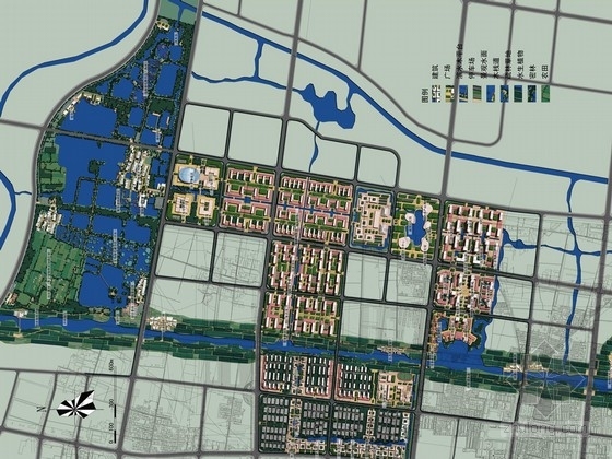 杭州城市水系景观规划研究资料下载-[济宁]城市水系及重点地段水域景观规划方案