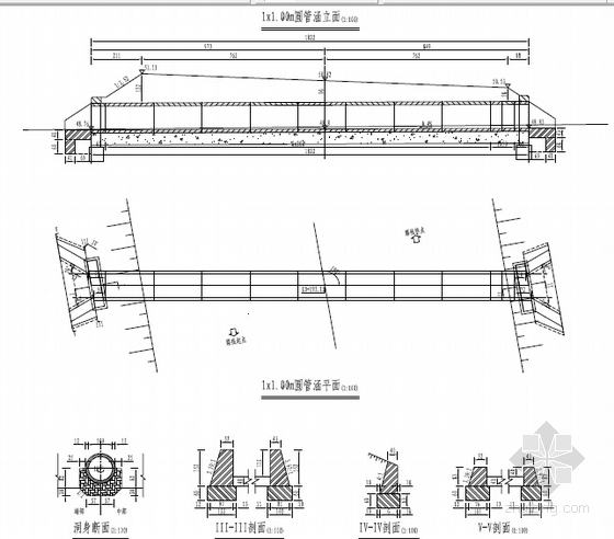 [湖南]预应力变截面现浇箱梁大桥及接线道路工程施工图458页-圆管涵布置图