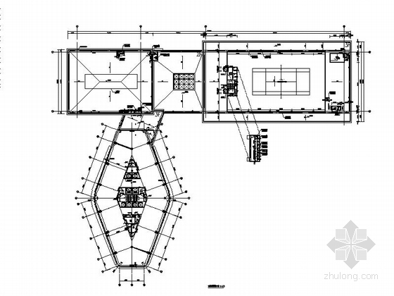 [上海]24层现代风格综合用房建筑施工图（甲级设计院）-24层现代风格综合用房建筑设计平面图