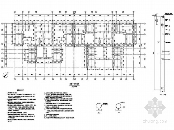 框架剪力墙桩筏基础施工图资料下载-[陕西]33层剪力墙住宅结构施工图（筏形基础）