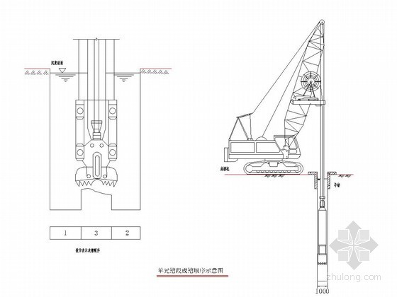 连续墙墙趾注浆资料下载-[上海]深基坑地下连续墙施工专项方案（含CAD图）