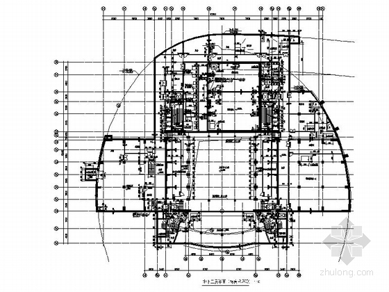 [辽宁]大型艺术中心建筑施工图（甲级设计院 图纸精细 值得参考）-大型艺术中心建筑平面图