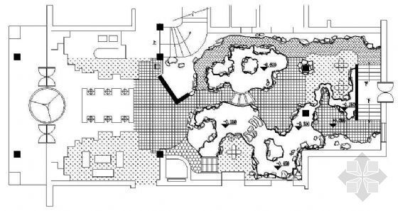 总城镇体规划图纸资料下载-某屋顶花园规划图纸