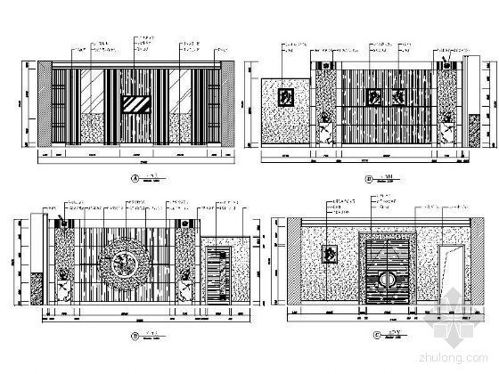 中式建筑立面设计资料下载-中式餐包立面设计图