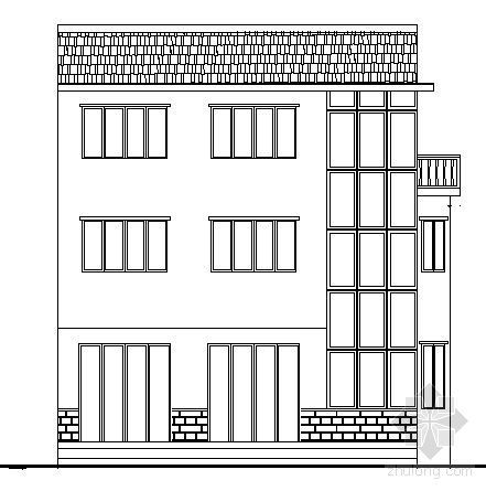 三层建筑住宅建筑结构图纸资料下载-某民用三层住宅楼建筑结构方案图