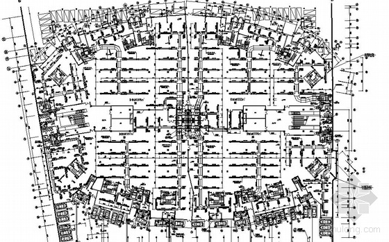 大型地下商场剖面图资料下载-福建某地下商场空调图纸