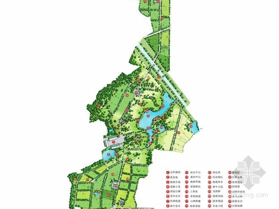 农业度假生态规划ps资料下载-[江苏]风景区生态观光园总体景观规划方案